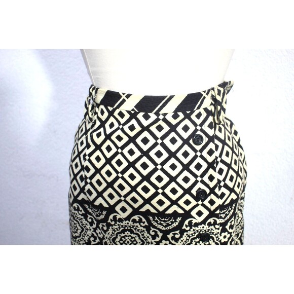 Prestige of Boston Maxi Skirt Geometric Pattern Size S Boho Union Made USA VTG - Picture 3 of 11